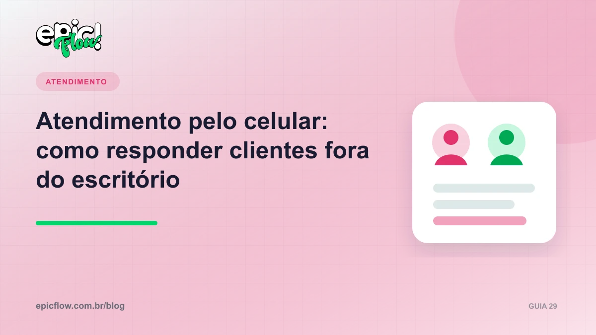 Atendente respondendo conversas da empresa pelo aplicativo no celular